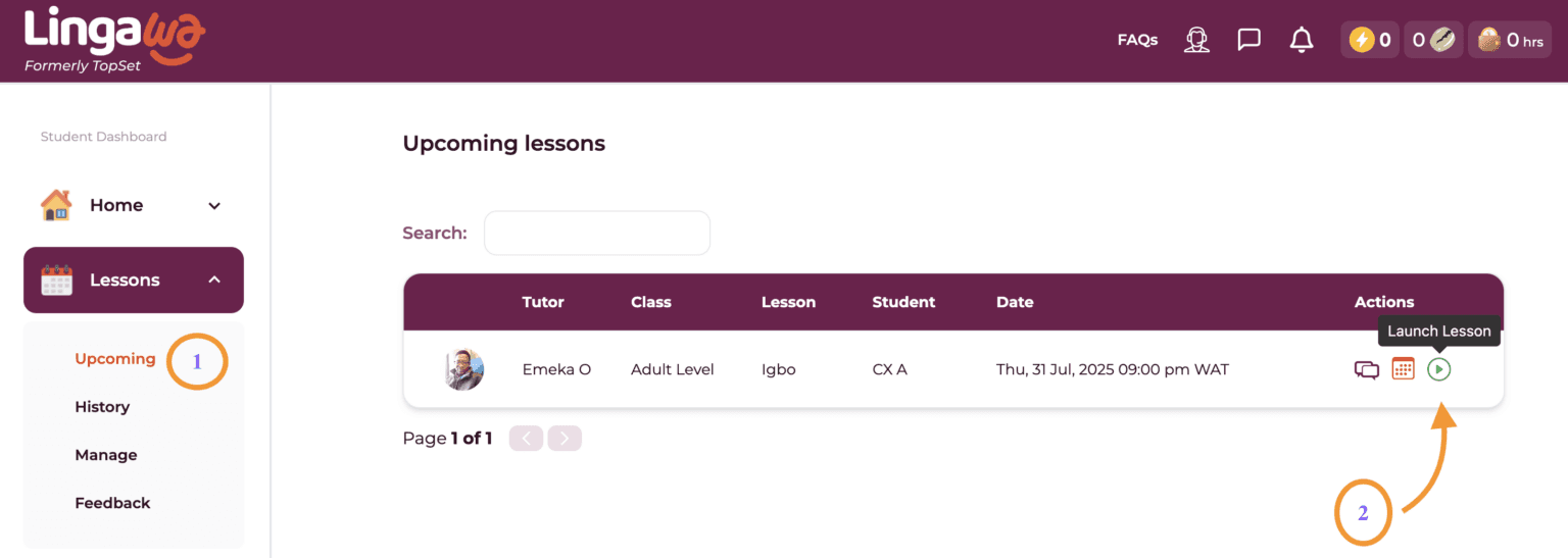 How to launch your lesson